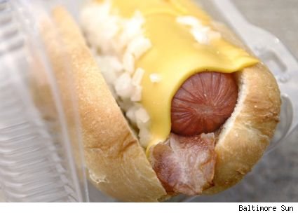 cheesy-hot-dog-with-onions